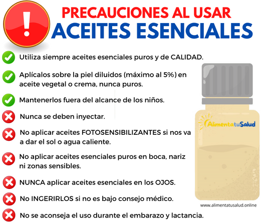 ⚠️ PRECAUCIONES de los aceites esenciales.