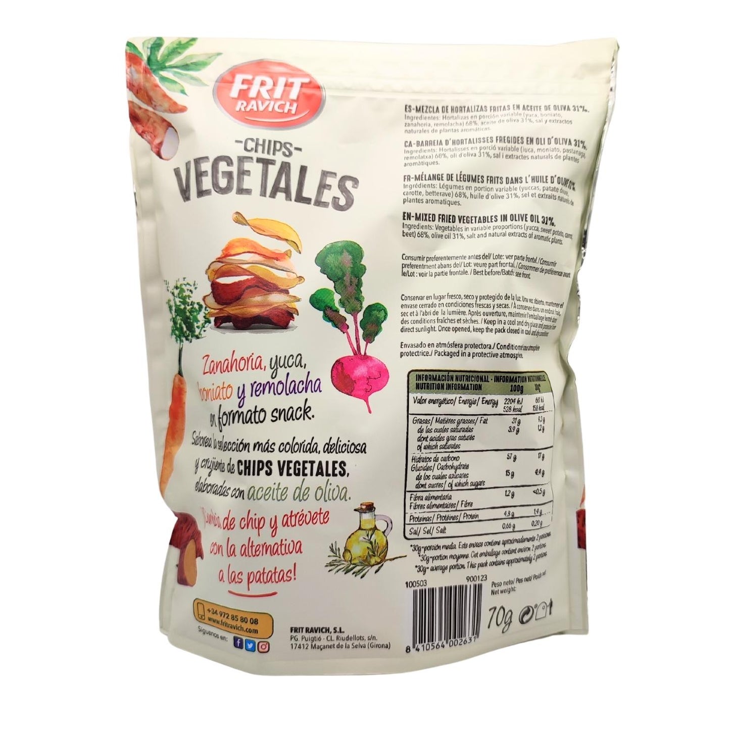 Chips vegetales - 70 g - Frit Ravich