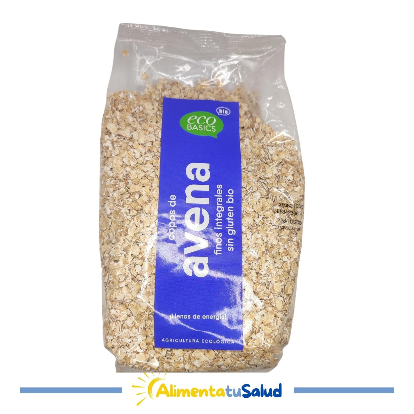 Copos Avena finos - Sin Gluten - 500g - Eco Basics