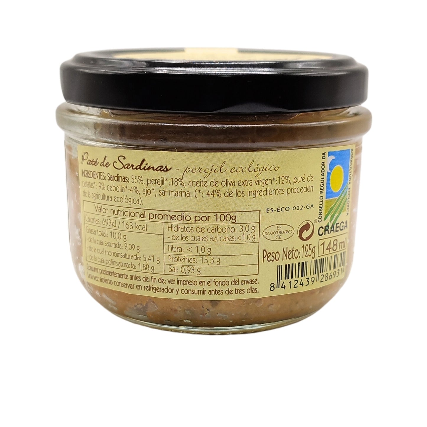 Pate Sardinas Eco - Pan Do Mar - 150 g