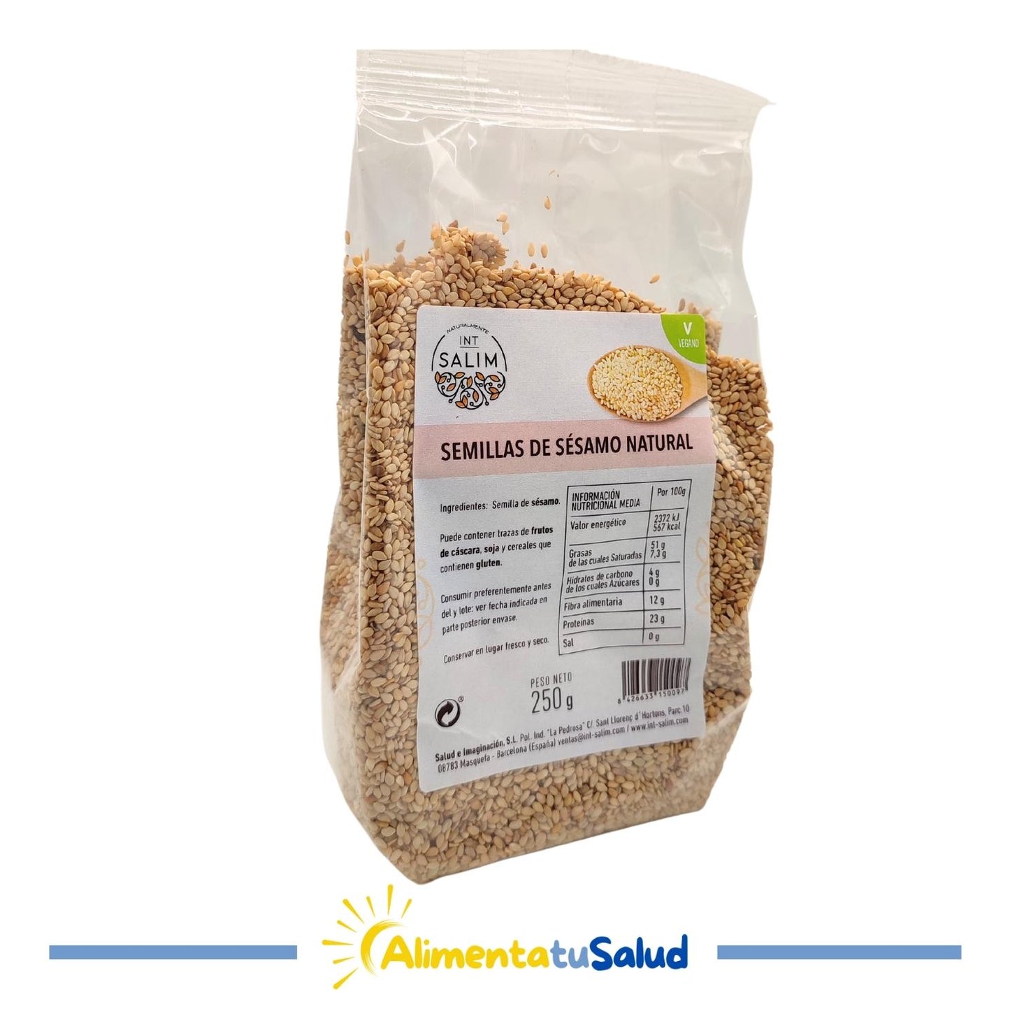 Llavors de Sèsam Natural - 250 g - Int-Salim