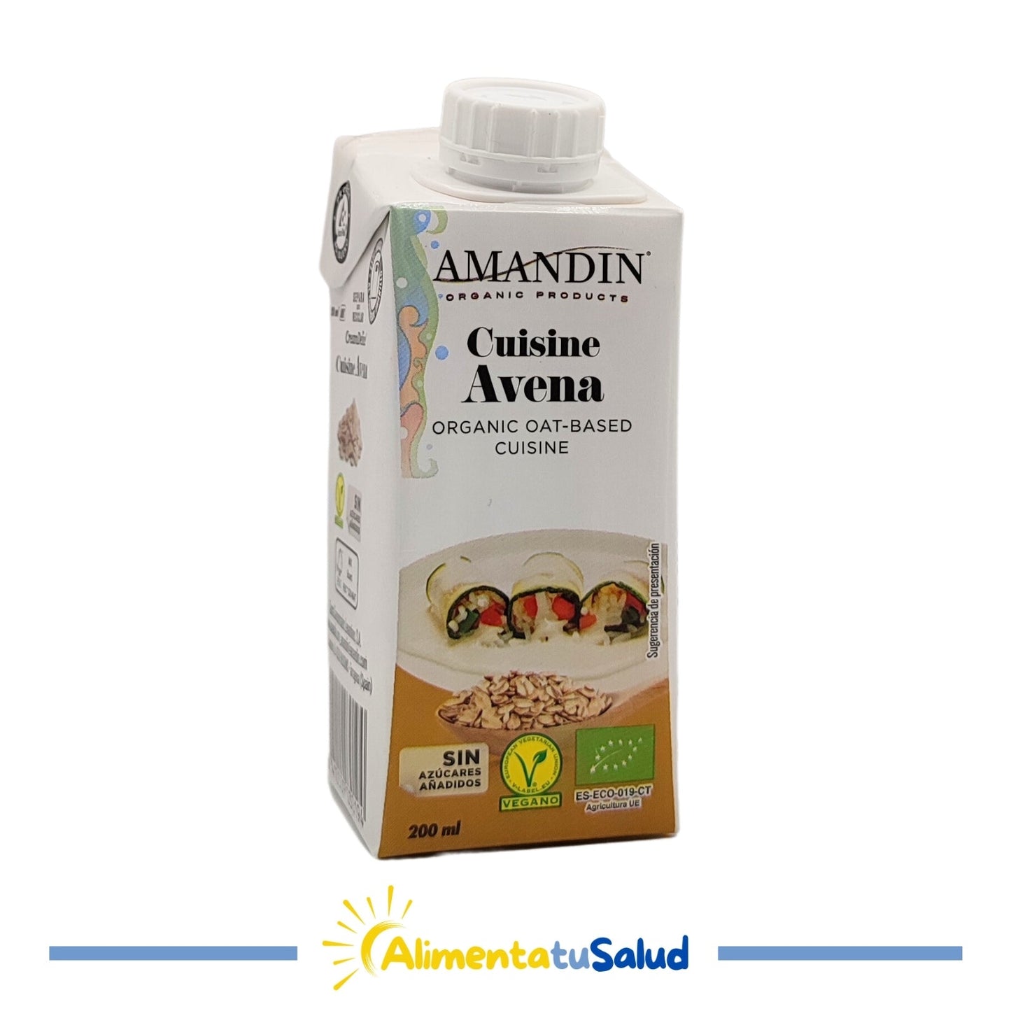 Crema d'Civada per Cuinar - 200ml - Amandin