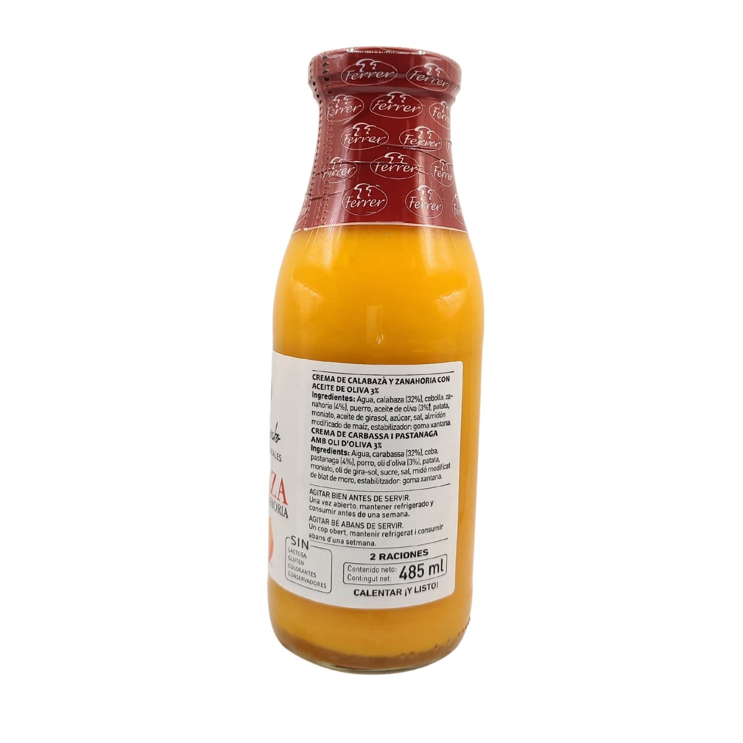 Crema de carbassa i pastanaga - 485 ml - Ferrer