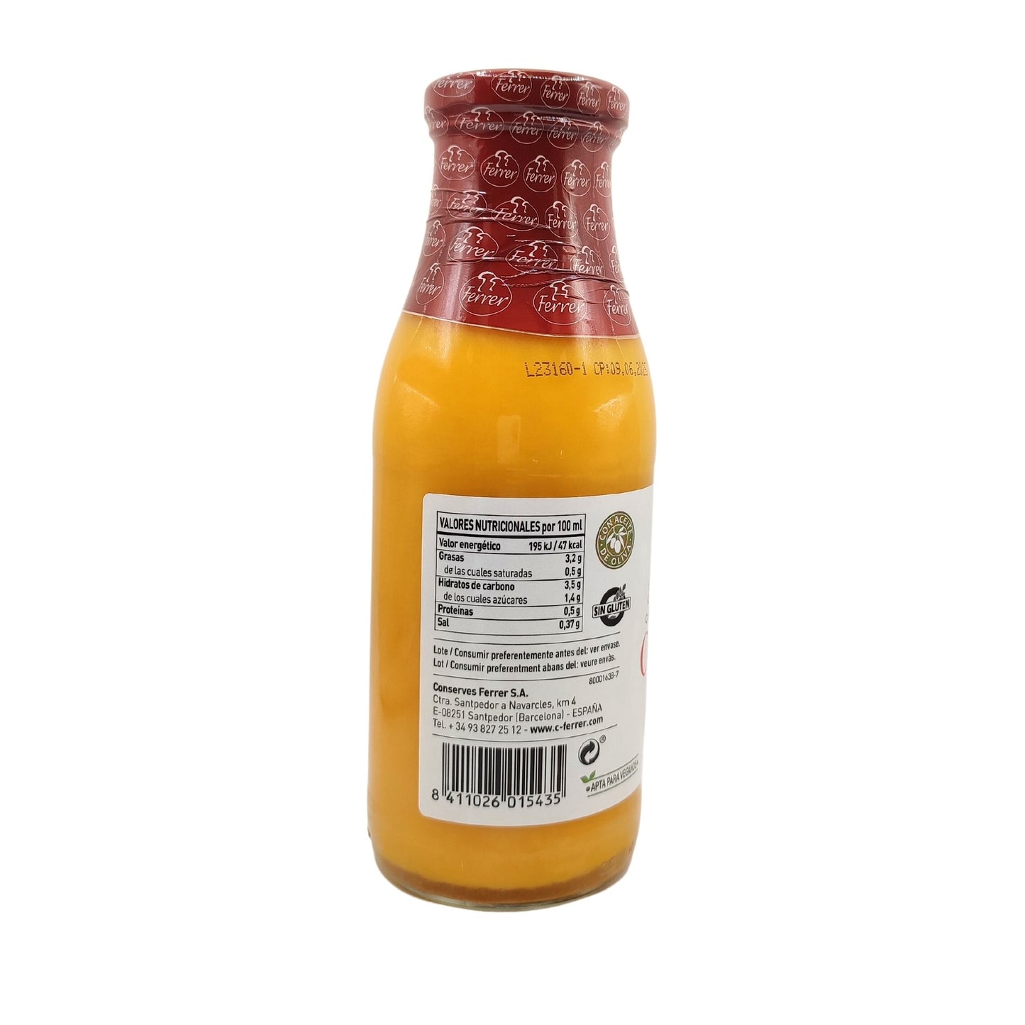 Crema de carbassa i pastanaga - 485 ml - Ferrer