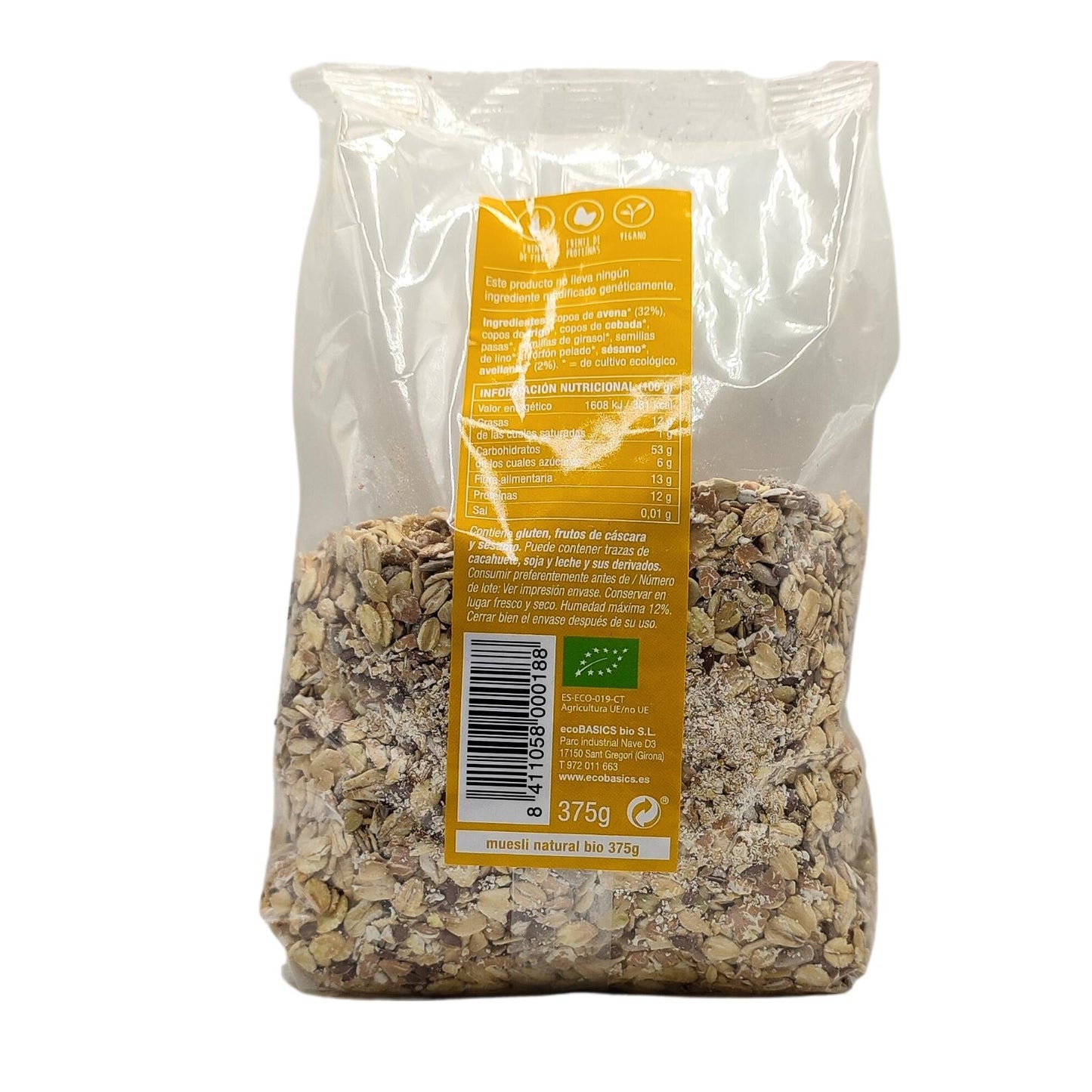 Muesli natural  - 375g - EcoBasics