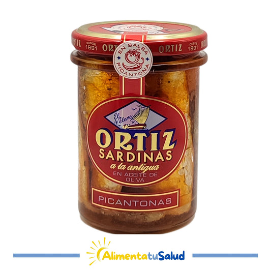 Sardines picantones en oli d'oliva - 190 g - Ortiz