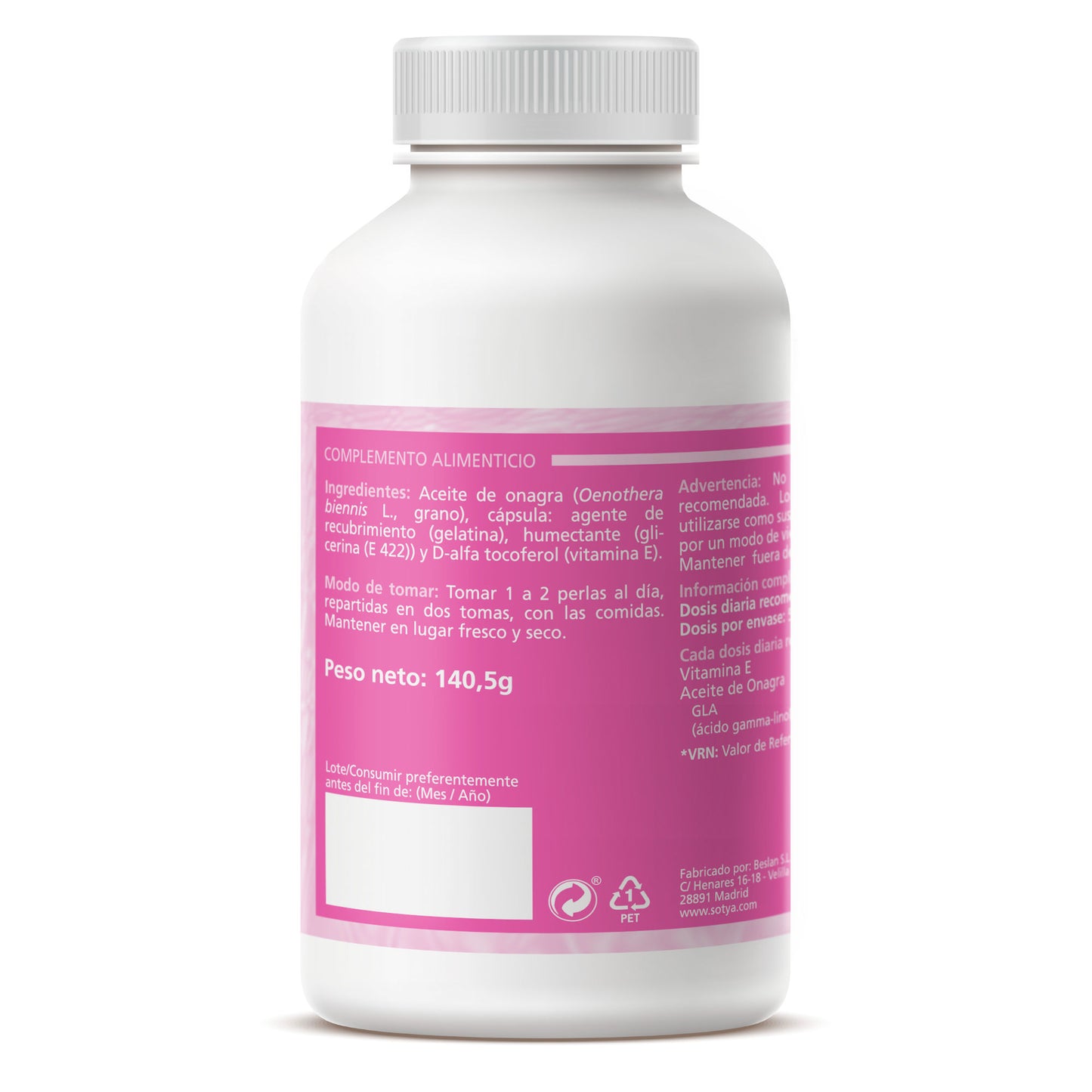 Aceite de Onagra - Sotya - 1.500mg