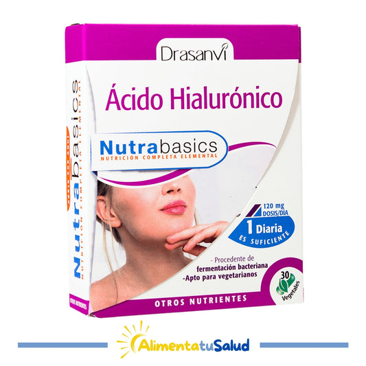 Ácido Hialurónico nutrabasics - Drasanvi - 30 Cápsulas