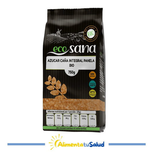 Panela azúcar de caña integral Bio - 750g - Ecosana