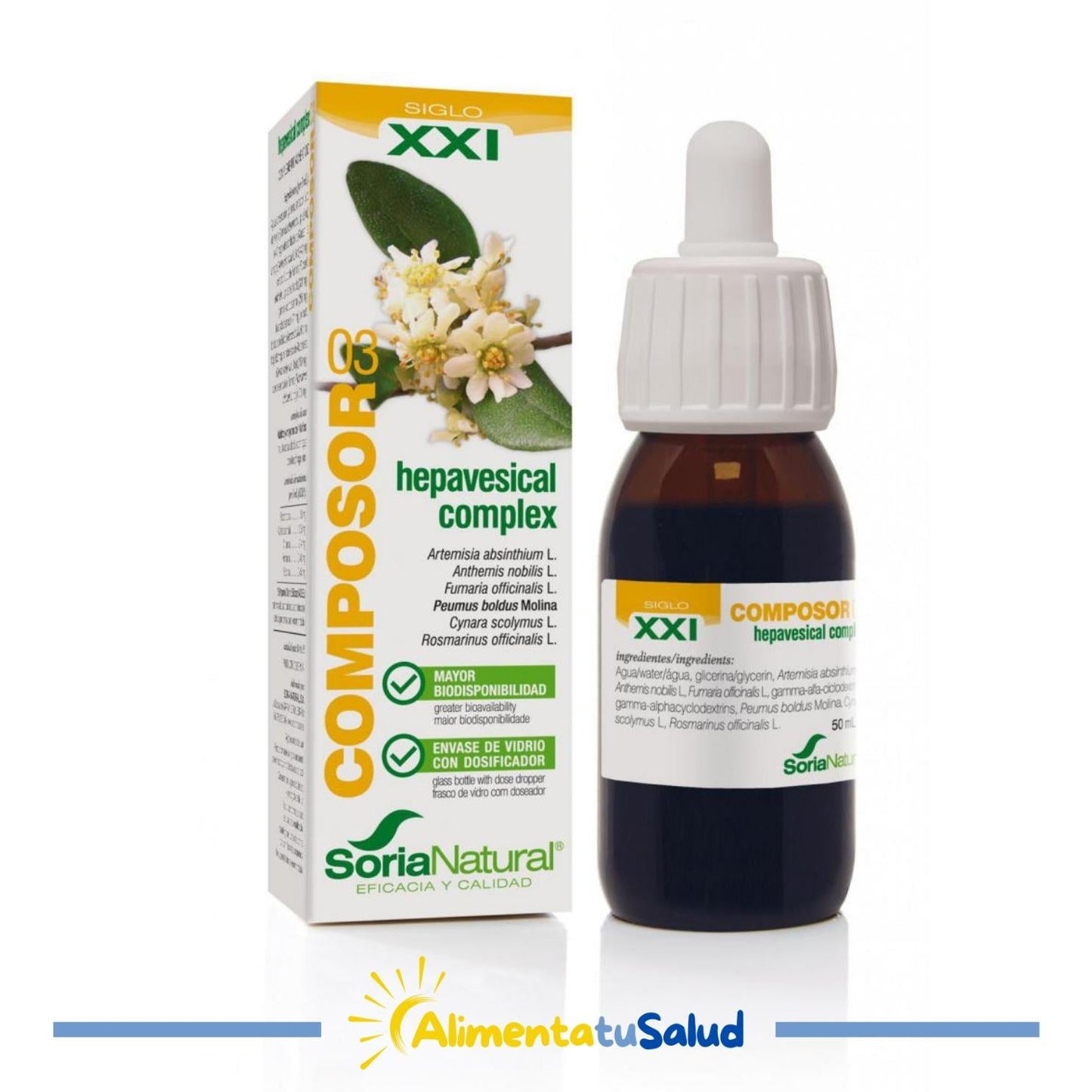 Composor 3 (Hepavesical Complex) - Sòria natural -50 ml - Gotes