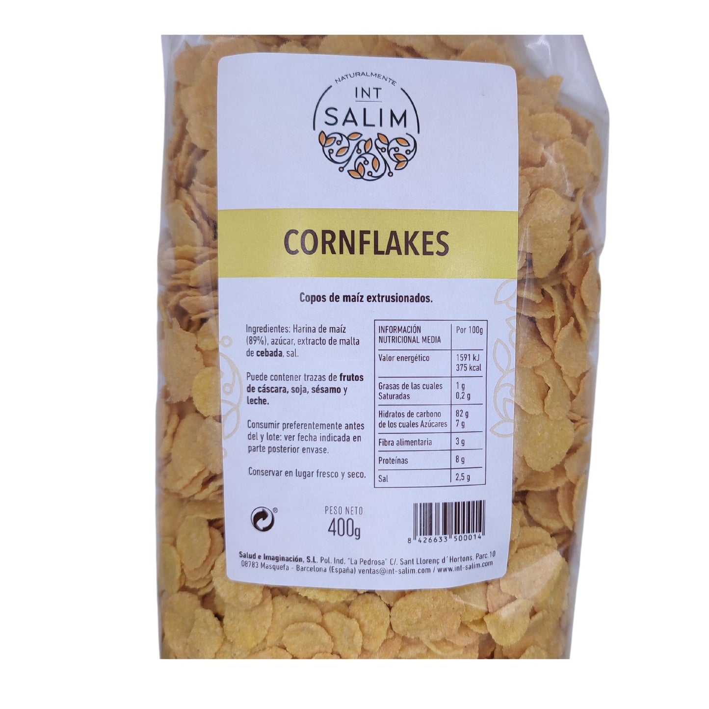 Cornflakes de maíz bajos en azúcar - 400g - IntSalim