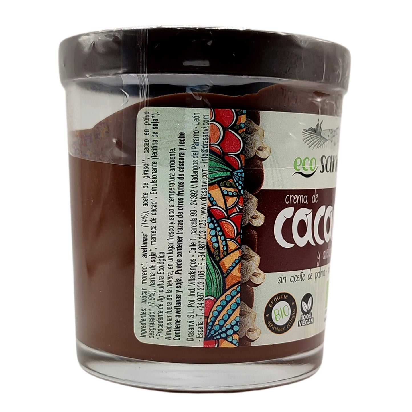 Crema de Cacau i Avellanes Bio - 200 g - Ecosana