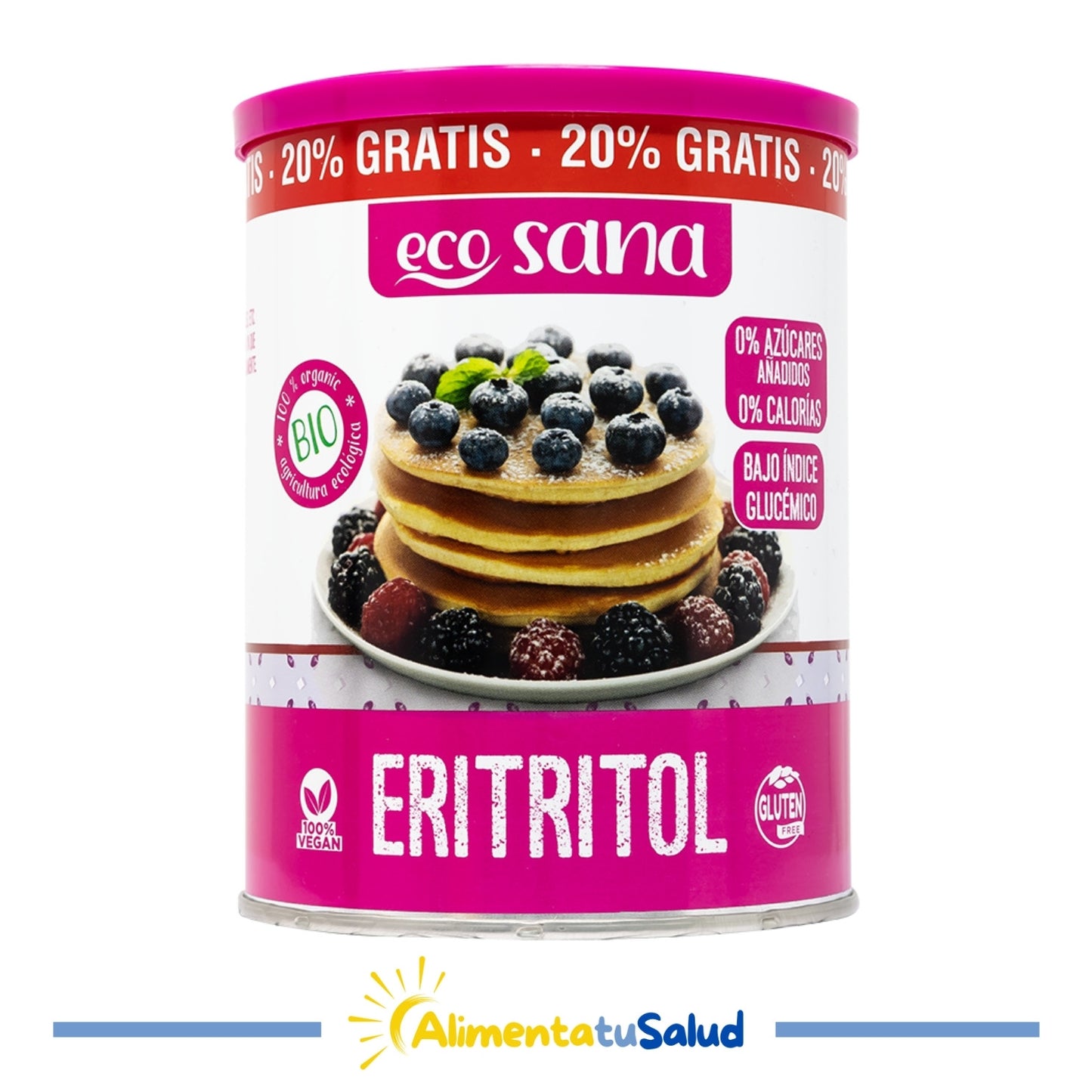 Eritritol Bio Edulcorant - Ecosana - 600 g