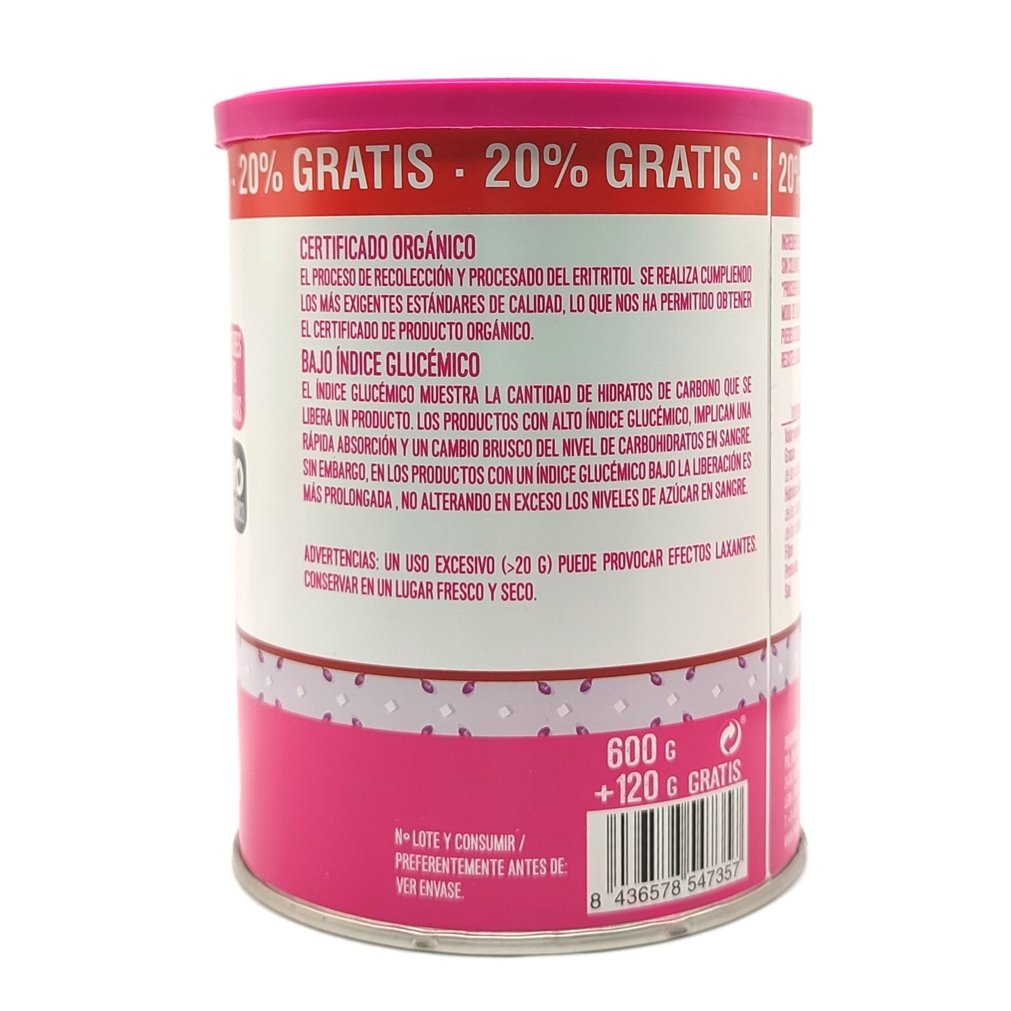 Eritritol Bio Edulcorante - Ecosana - 450 g