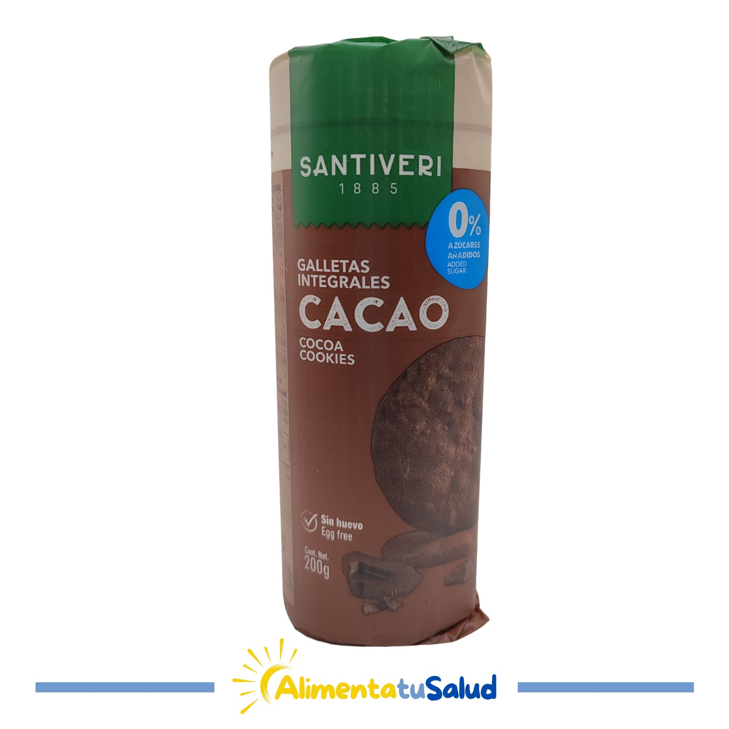 Galetes Integrals de Cacau - Sense Sucre - 200g - Santiveri