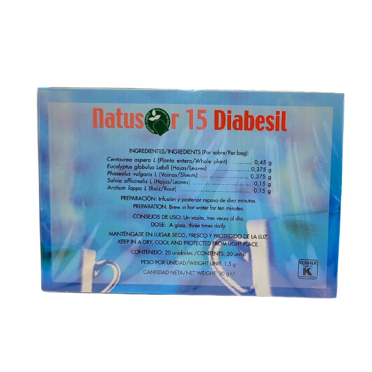 Infusió Natusor 15 Diabesil - Soria Natural - 20 bossetes