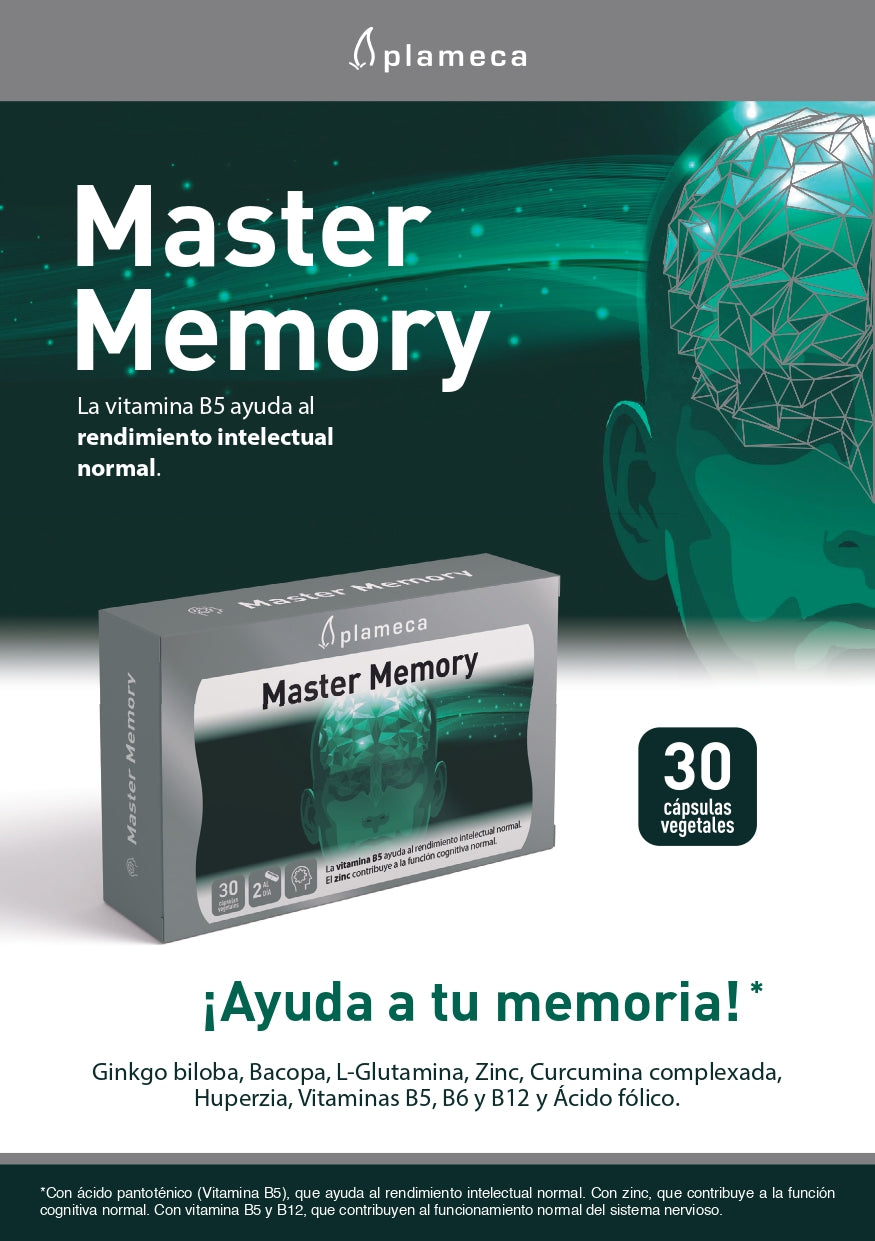 Master Memory suplemento - Plameca - 30 cápsulas