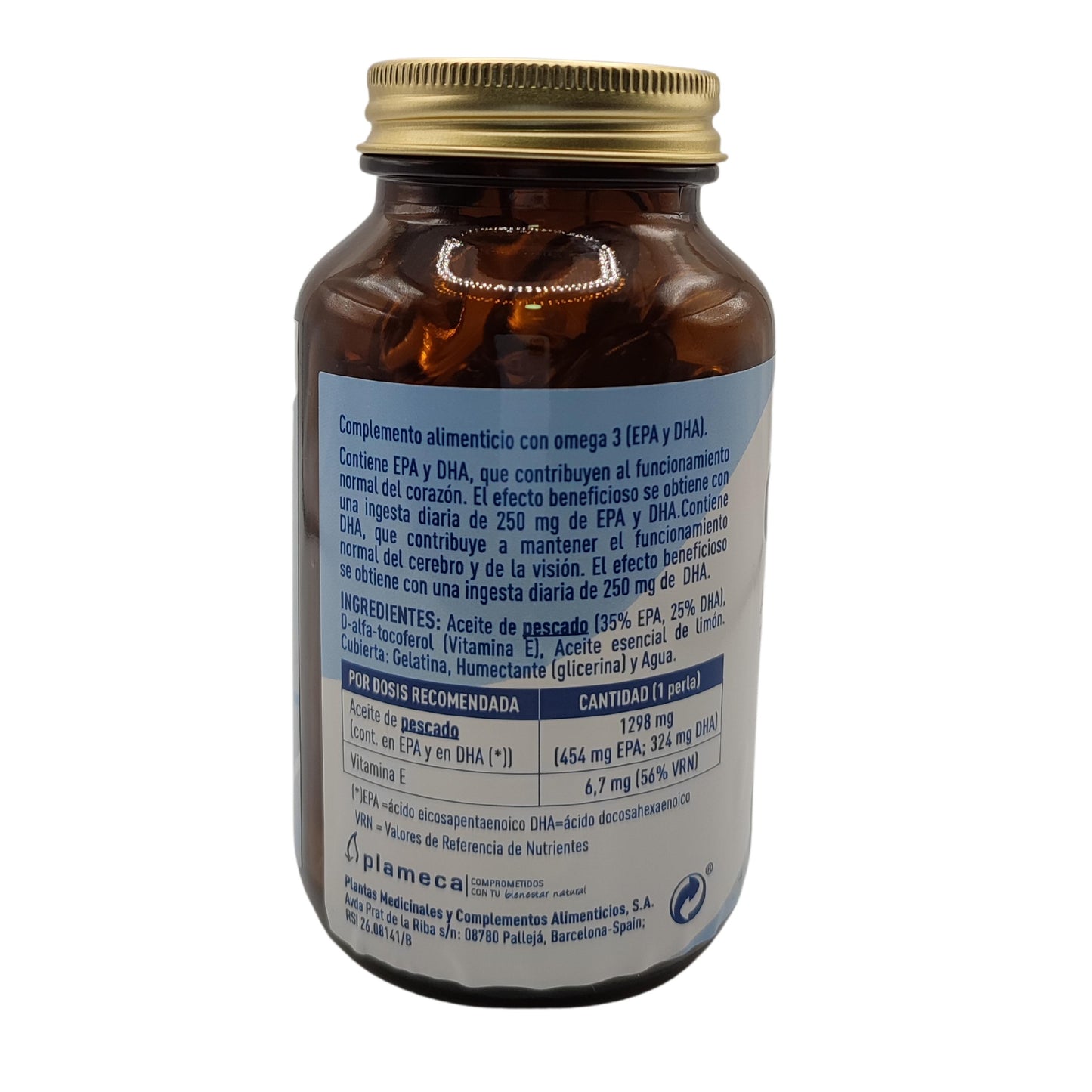 Omega 3 EPA i DHA - 60 perles - Plameca