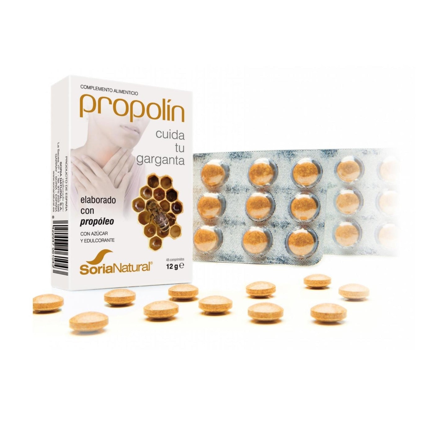 Propolín Garganta - Soria Natural - 48 comprimidos masticables