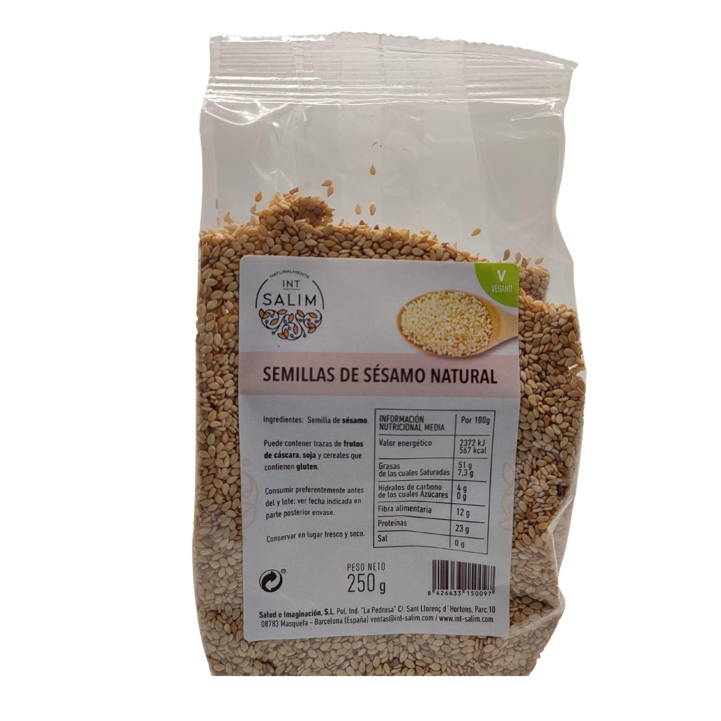 Semillas de Sésamo Natural - 250 g - Int-Salim