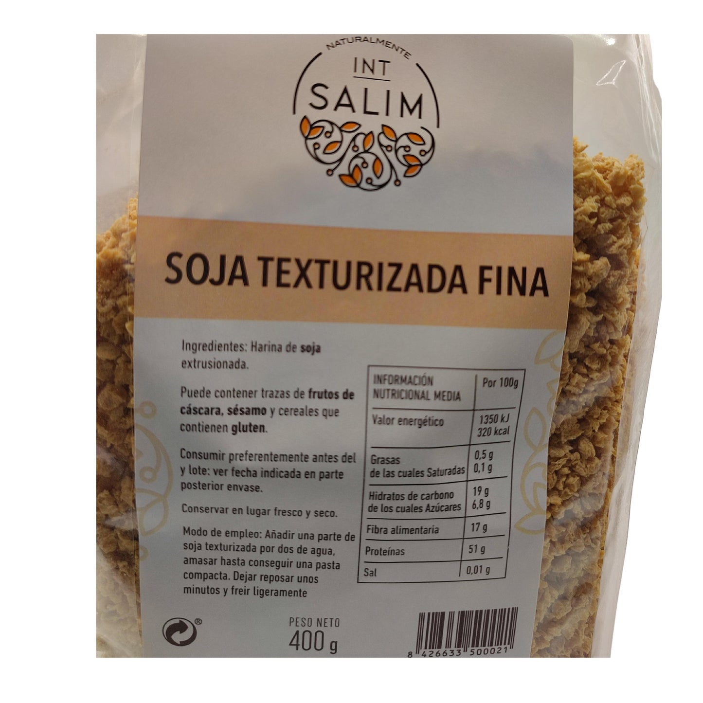 Soja Texturitzada fina - 400 g - Int-Salim