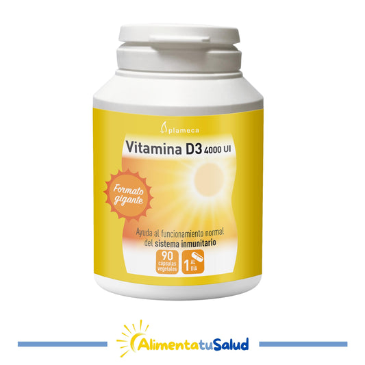 Vitamina D3 - 4000IU - 90 càpsules - Plameca