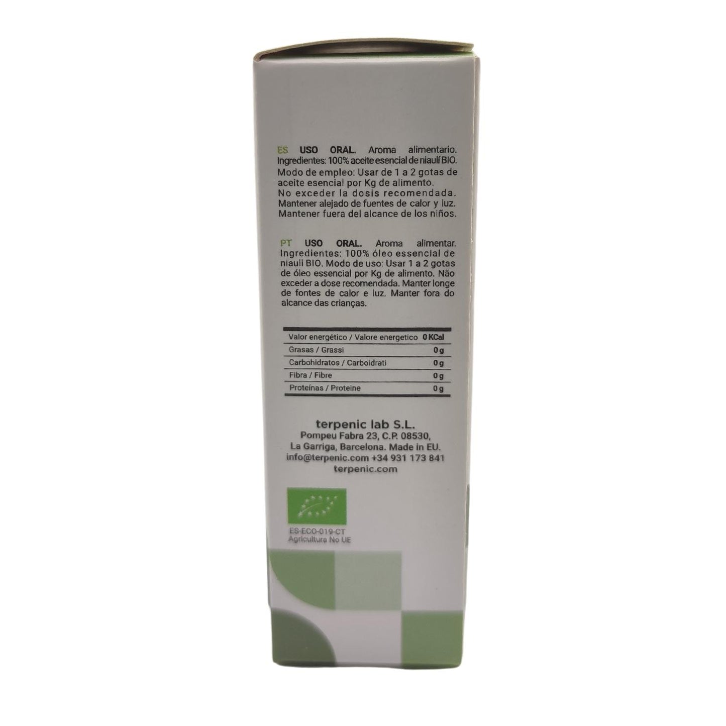 Niaulí - aceite esencial BIO - Terpenic - 10 ml