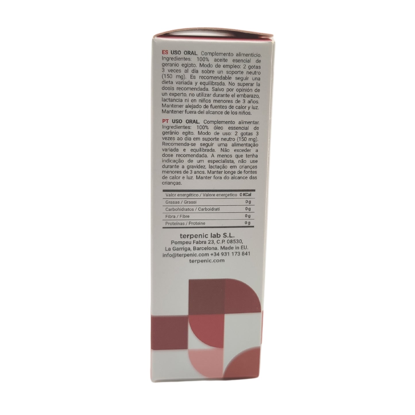 Geranio de Egipto - aceite esencial - Terpenic - 10 ml
