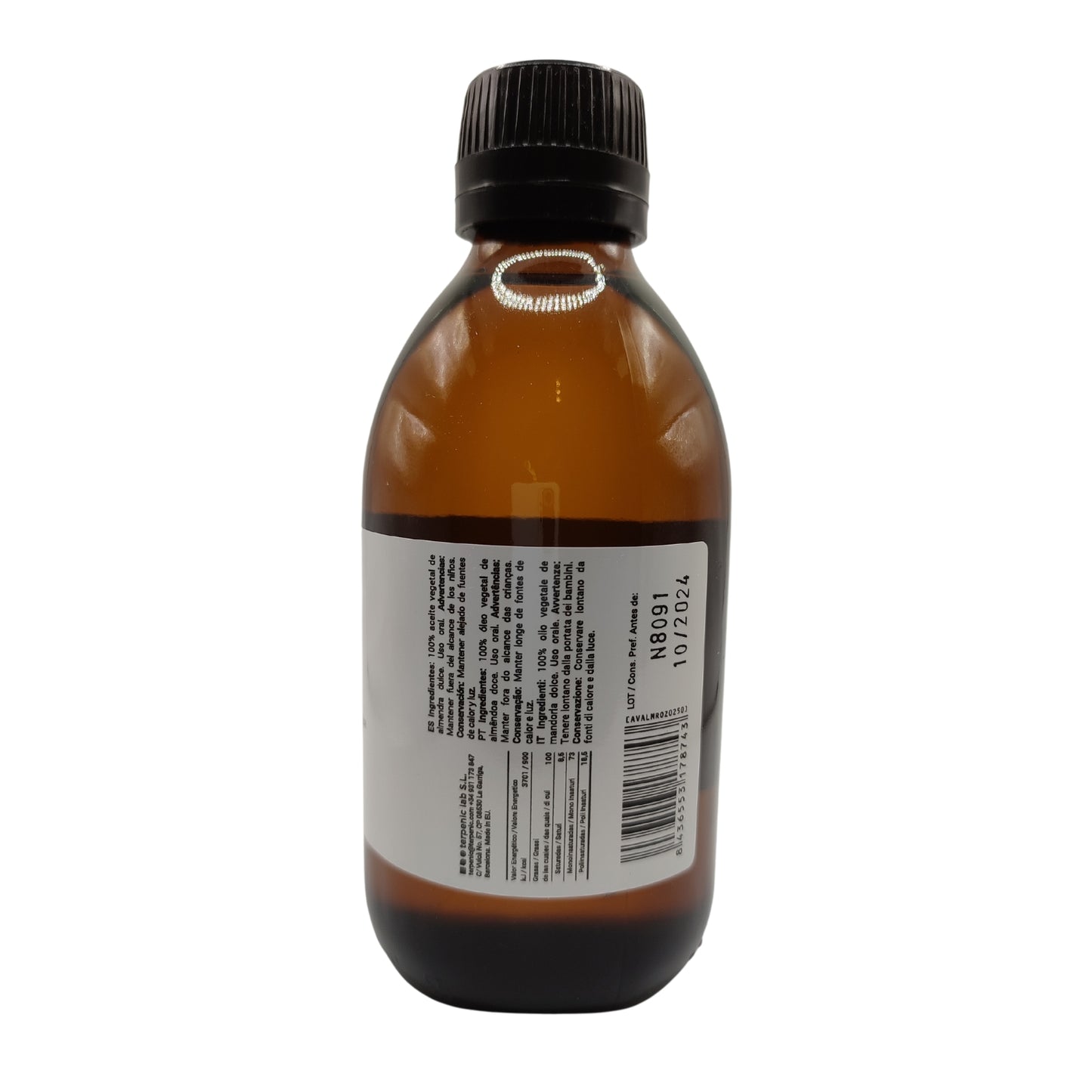 Aceite de Almendra dulce - 250 ml - Terpenic